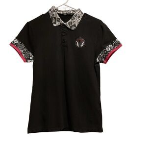 EA7 Emporio Armani Women’s Polo‎ Shirt Black Short Sleeve